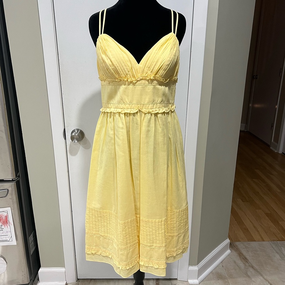 Yellow A-line Dress